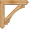 Ekena Millwork Imperial Arts and Crafts Rough Sawn Bracket w/ Offset Brace, Western Red Cedar, 8"W x 40"D x 40"H BKT0806X40X40IMP03RWR - alternate 4